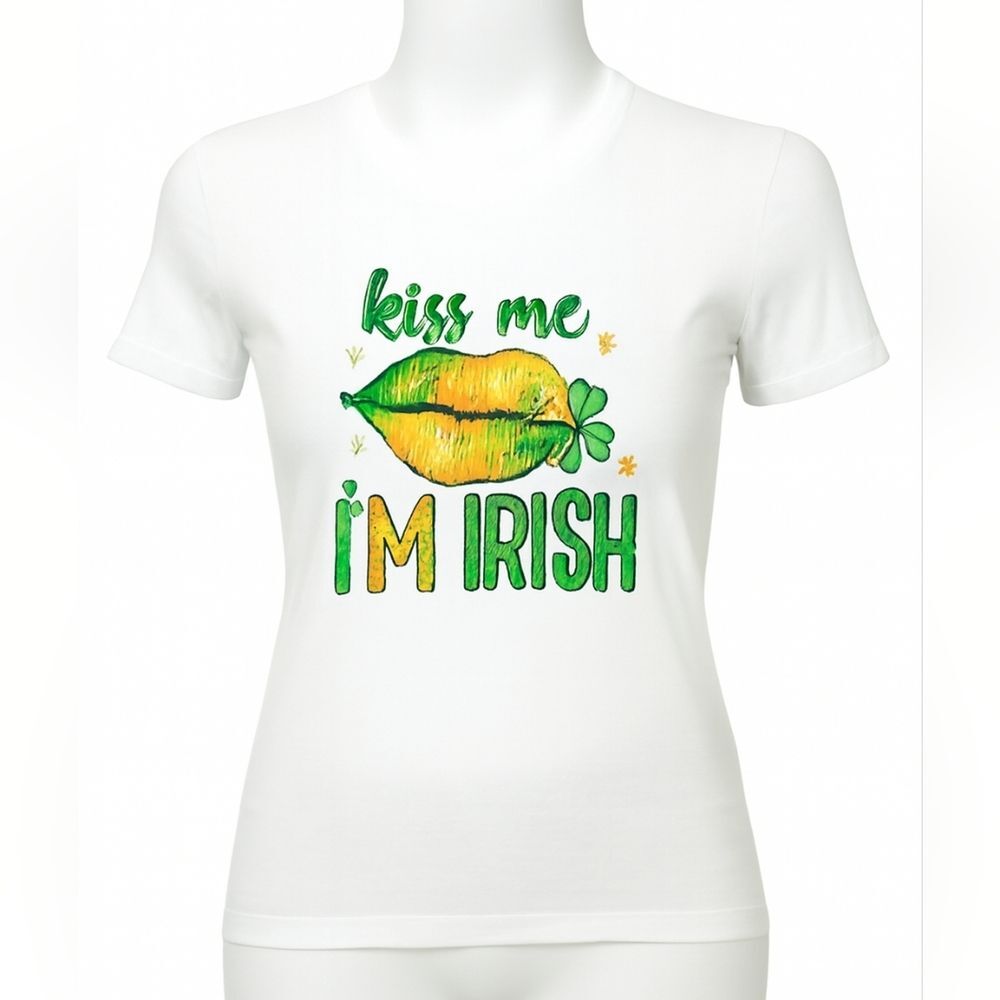Kiss me, I'm Irish Custom Made St. Patrick's Day T-shirt - NWT